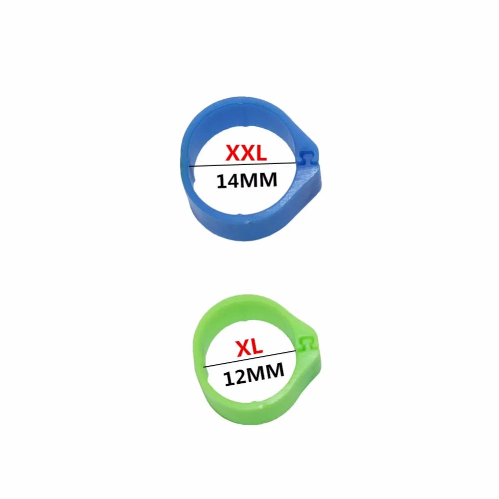 100sztuk 12mm 14mm ptak plastikowe pierścienie dla gołębi 10kolorów